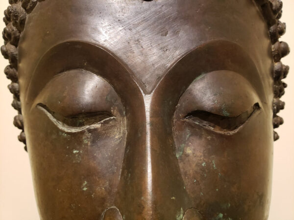 Thai Bronze Head of Buddha, Chiang Sen Style, circa 15th Century - Image 22