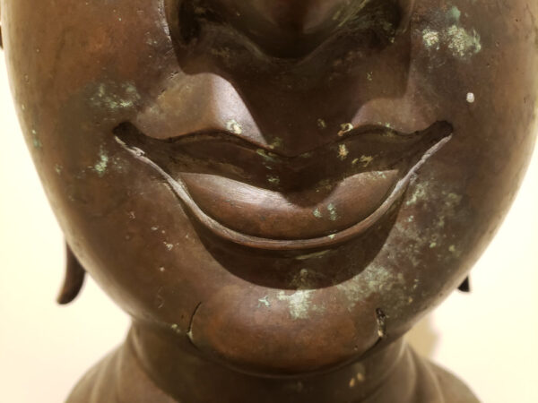 Thai Bronze Head of Buddha, Chiang Sen Style, circa 15th Century - Image 24