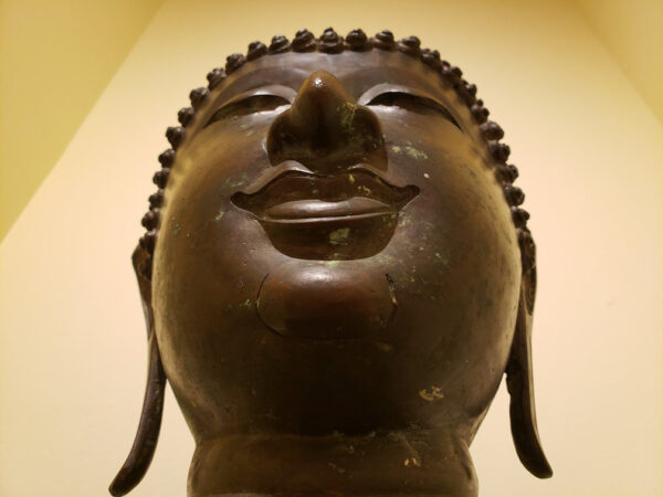 Thai Bronze Head of Buddha, Chiang Sen Style, circa 15th Century - Image 25