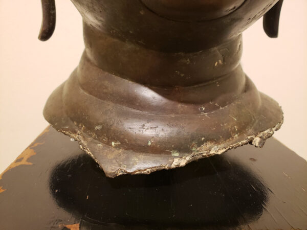 Thai Bronze Head of Buddha, Chiang Sen Style, circa 15th Century - Image 30