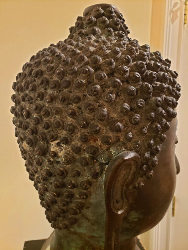 Thai Bronze Head of Buddha, Chiang Sen Style, circa 15th Century - Image 36