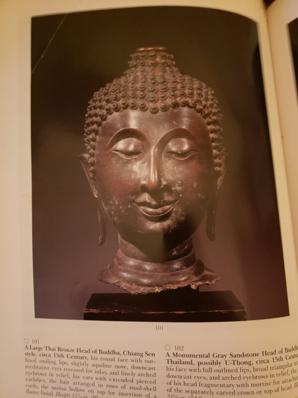 Thai Bronze Head of Buddha, Chiang Sen Style, circa 15th Century - Image 39