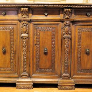 Rare 16th Century Italian Three Door Credenza