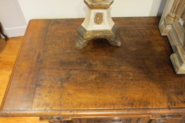 Rare 16th Century Italian Three Door Credenza - Image 24