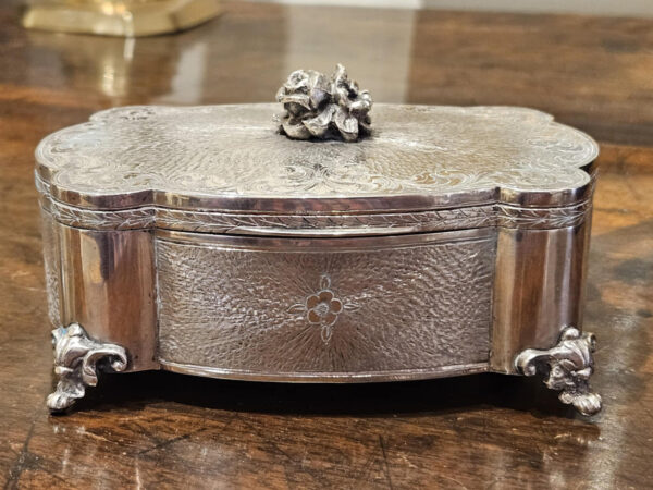 Italian 800 Silver Hinged Box