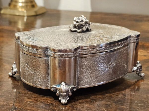 Italian 800 Silver Hinged Box - Image 2