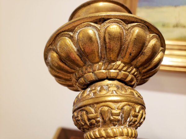 Pair of 19th Century Gilt Bronze Candlesticks - Image 13