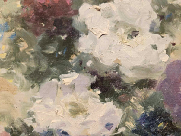 "Floral Still Life with Fruit " Oil on Canvas by Andre Gisson (1921 - 2003) - Image 11