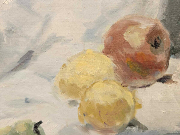 "Floral Still Life with Fruit " Oil on Canvas by Andre Gisson (1921 - 2003) - Image 14