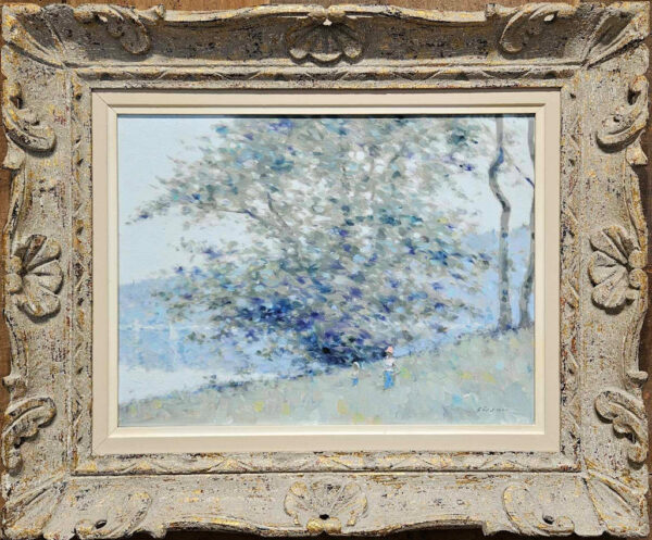 "Landscape with Boats" Oil on Canvas by Andre Gisson (1921 - 2003) - Image 2