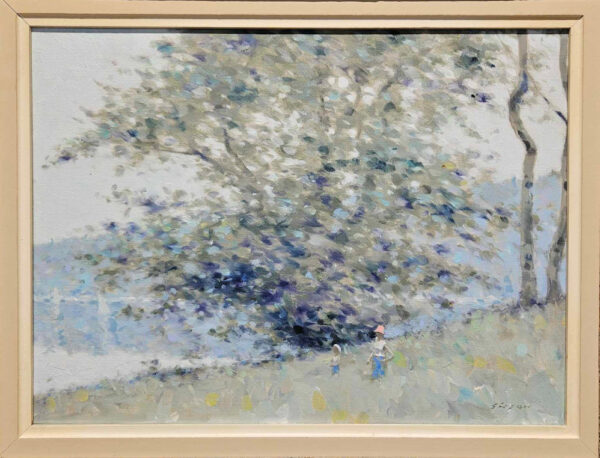"Landscape with Boats" Oil on Canvas by Andre Gisson (1921 - 2003) - Image 5