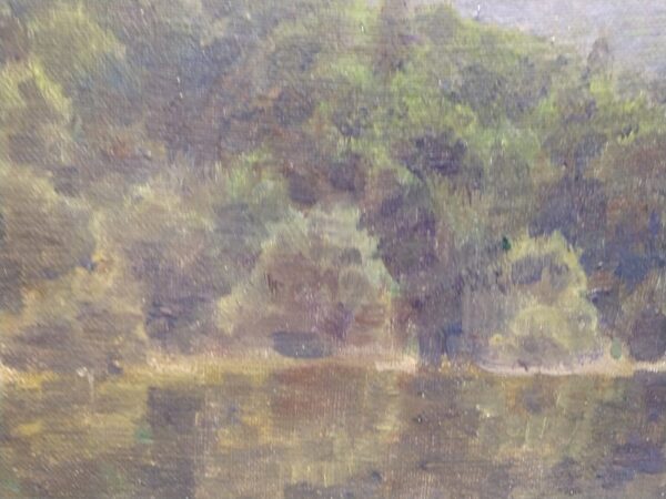 "Campfire Long Pond, RI." by Anna Mary Richards Brewster (1870 - 1952) - Image 9