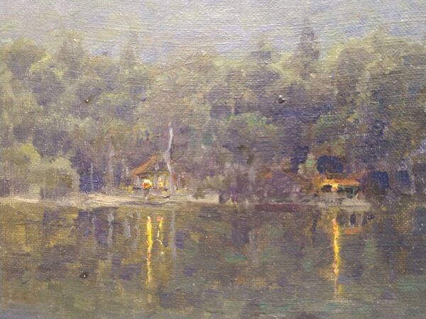 "Campfire Long Pond, RI." by Anna Mary Richards Brewster (1870 - 1952) - Image 11