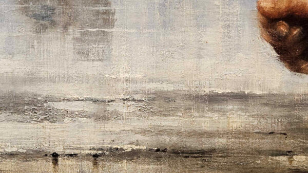 August Vilhelm Nikolaus Hagborg (1852 - 1921)“Fiskare På Stranden I Bretagne" Oil on Canvas - Image 12