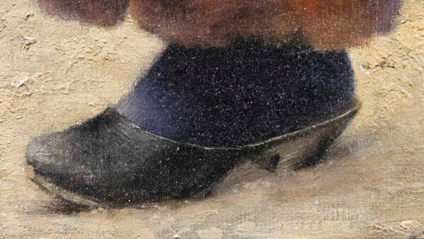 August Vilhelm Nikolaus Hagborg (1852 - 1921)“Fiskare På Stranden I Bretagne" Oil on Canvas - Image 22