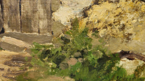 Bruce (Robert Bruce) Crane (1857 – 1937) "Seine Et Marne 1882" Oil Canvas laid on board - Image 11