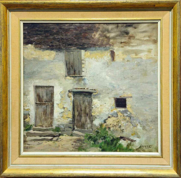 Bruce (Robert Bruce) Crane (1857 – 1937) "Seine Et Marne 1882" Oil Canvas laid on board - Image 2