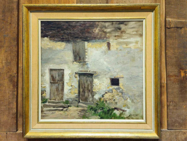 Bruce (Robert Bruce) Crane (1857 – 1937) "Seine Et Marne 1882" Oil Canvas laid on board - Image 3