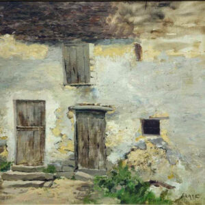 Bruce (Robert Bruce) Crane (1857 – 1937) "Seine Et Marne 1882" Oil Canvas laid on board