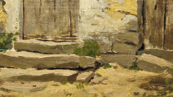 Bruce (Robert Bruce) Crane (1857 – 1937) "Seine Et Marne 1882" Oil Canvas laid on board - Image 7