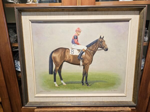 C. (Charles) Frederick Sitzler (1905-1990) “Langton Breeze, Saratoga 1959” Oil on Artist Board - Image 2