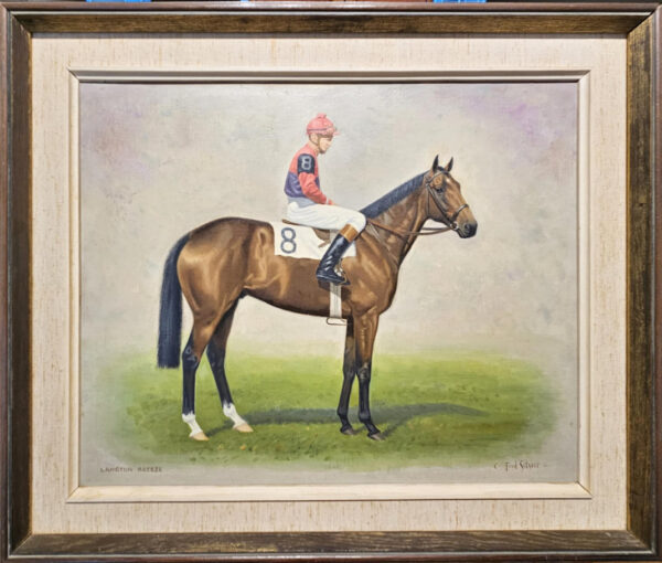 C. (Charles) Frederick Sitzler (1905-1990) “Langton Breeze, Saratoga 1959” Oil on Artist Board - Image 3