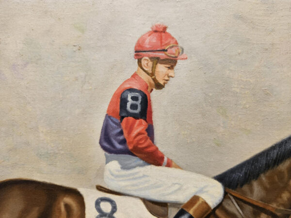 C. (Charles) Frederick Sitzler (1905-1990) “Langton Breeze, Saratoga 1959” Oil on Artist Board - Image 8