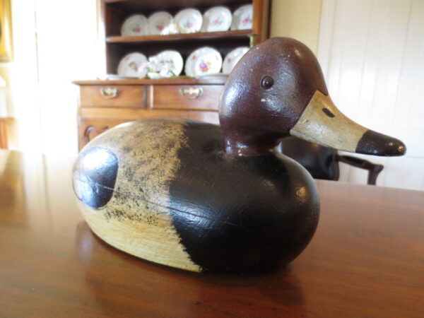 Hand Carved Chadwick Keyhs Redhead Drake Decoy Jim Foote Collection - Image 2