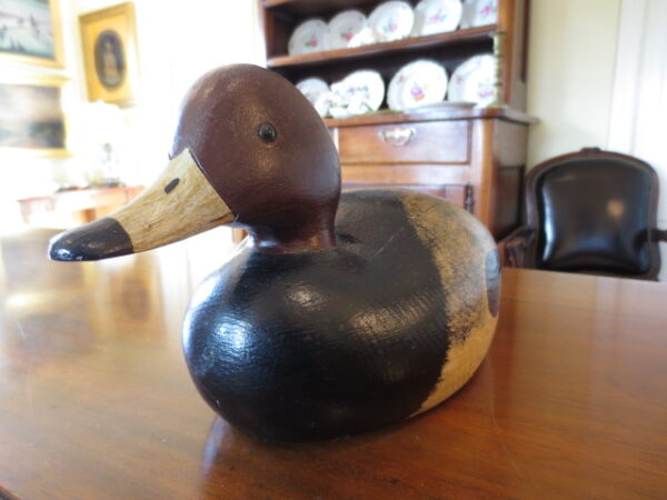 Hand Carved Chadwick Keyhs Redhead Drake Decoy Jim Foote Collection - Image 3