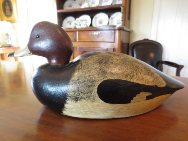 Hand Carved Chadwick Keyhs Redhead Drake Decoy Jim Foote Collection - Image 4