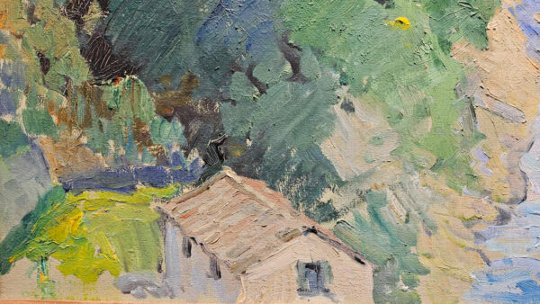 Constantin Kluge (1912 - 2003) Largentière, France Oil on Canvas - Image 9