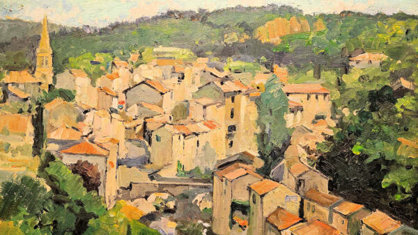 Constantin Kluge (1912 - 2003) Largentière, France Oil on Canvas - Image 4