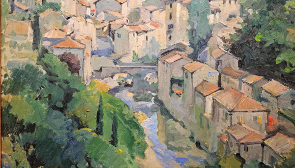 Constantin Kluge (1912 - 2003) Largentière, France Oil on Canvas - Image 5
