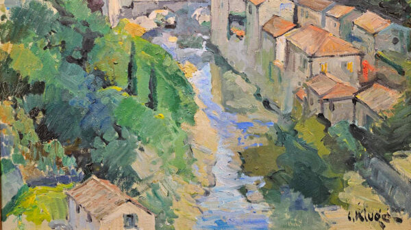 Constantin Kluge (1912 - 2003) Largentière, France Oil on Canvas - Image 6