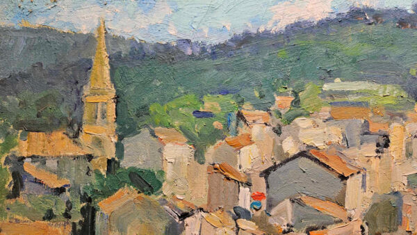 Constantin Kluge (1912 - 2003) Largentière, France Oil on Canvas - Image 7