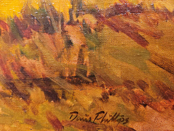Denis R. Phillips Oil on Linen ,"Arches Landscape, 1973" - Image 10