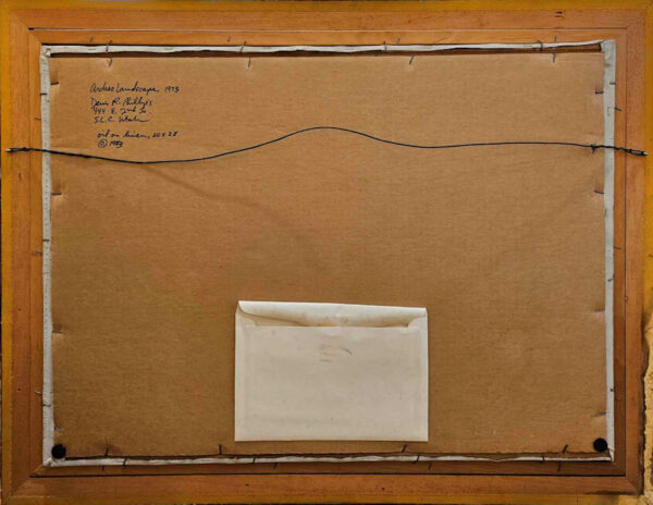 Denis R. Phillips Oil on Linen ,"Arches Landscape, 1973" - Image 14