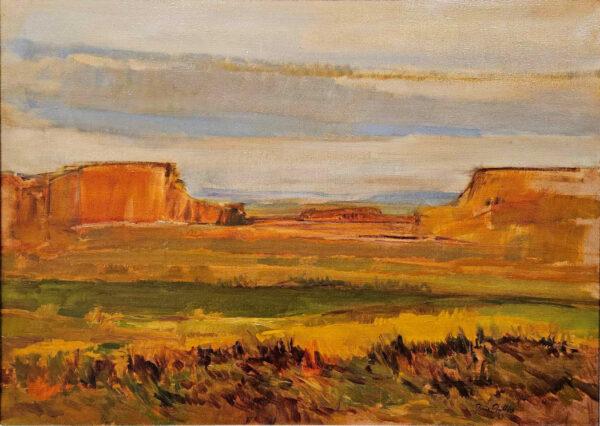 Denis R. Phillips Oil on Linen ,"Arches Landscape, 1973"