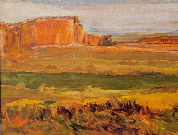 Denis R. Phillips Oil on Linen ,"Arches Landscape, 1973" - Image 5