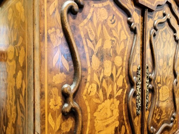 19th Century Dutch Diminutive Apprentice Marquetry Cabinet Sample - Image 10