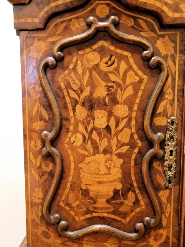 19th Century Dutch Diminutive Apprentice Marquetry Cabinet Sample - Image 11