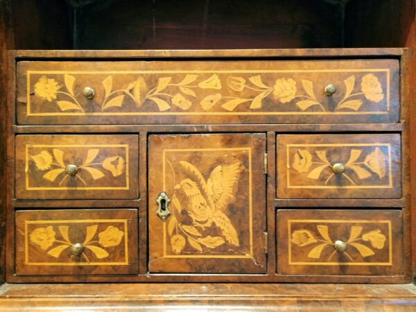 19th Century Dutch Diminutive Apprentice Marquetry Cabinet Sample - Image 17
