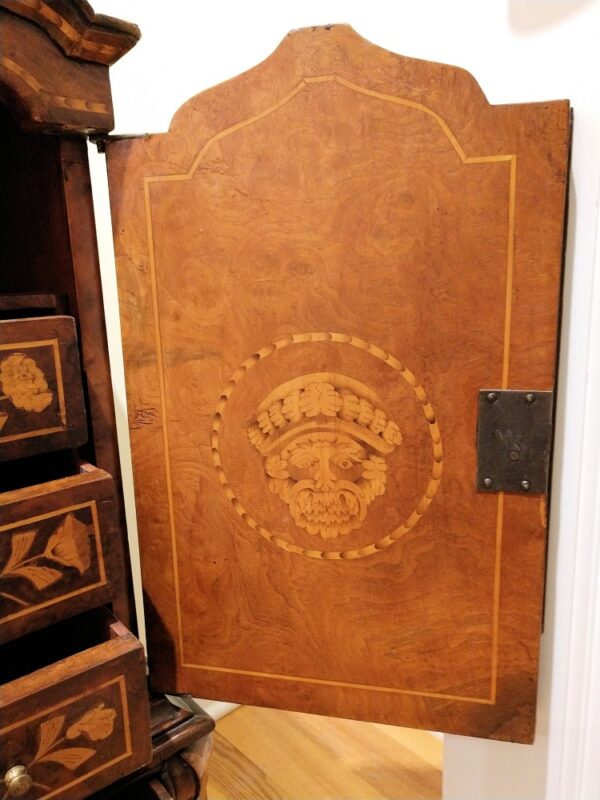 19th Century Dutch Diminutive Apprentice Marquetry Cabinet Sample - Image 20