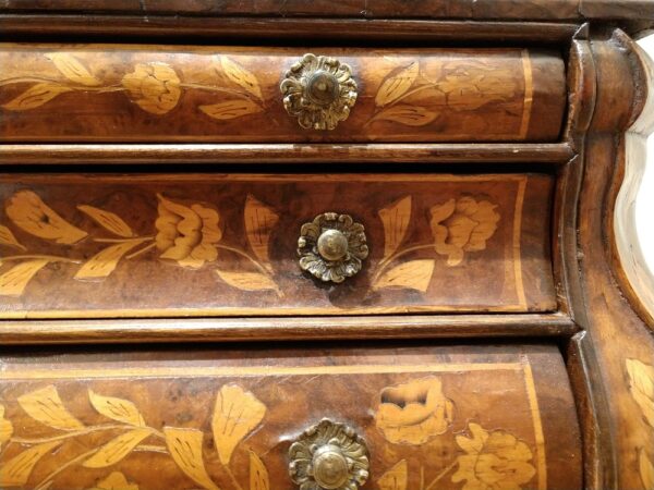 19th Century Dutch Diminutive Apprentice Marquetry Cabinet Sample - Image 23