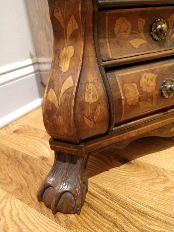 19th Century Dutch Diminutive Apprentice Marquetry Cabinet Sample - Image 25