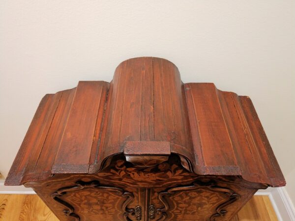 19th Century Dutch Diminutive Apprentice Marquetry Cabinet Sample - Image 29
