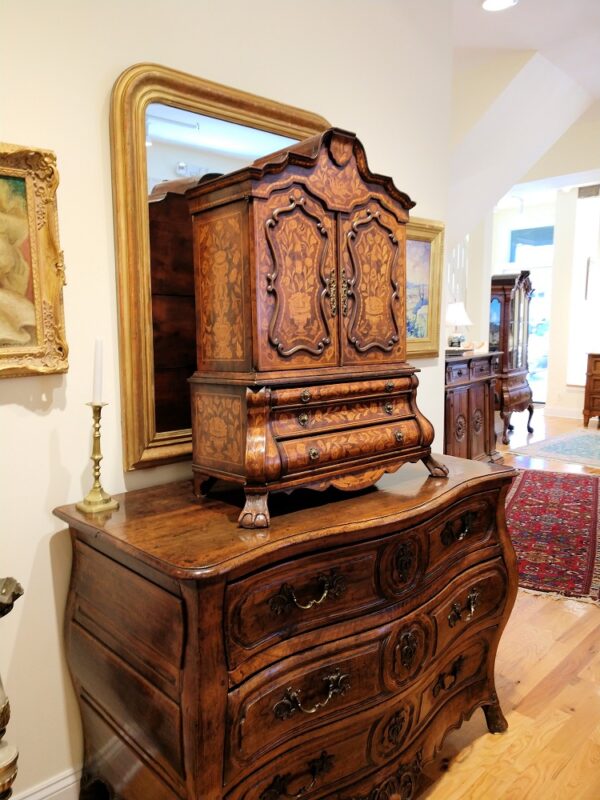 19th Century Dutch Diminutive Apprentice Marquetry Cabinet Sample - Image 6