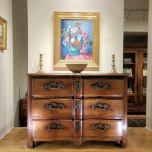 Early French Louis XV Walnut Commode