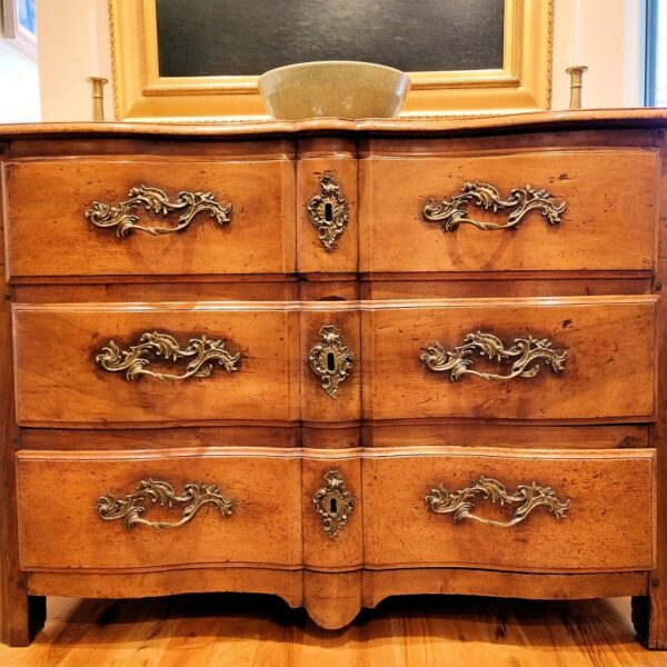 Early French Louis XV Walnut Commode - Image 4