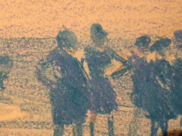 "Wading at the Shore" Mixed Media on Artist Board by Edward Henry Potthast (1857-1927) - Image 15